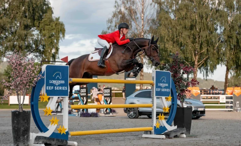 Mathieu Guery und sein Pferd Time-Breaker S Z gewinnen in Drammen