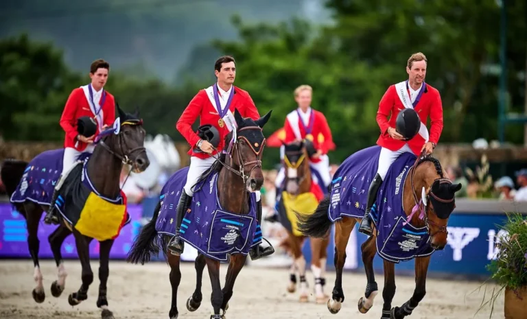 Belgien gewinnt Mannschaftsgold bei der EM der Springreiter in A Coruña